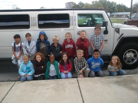 Kasen and friends outside the limo